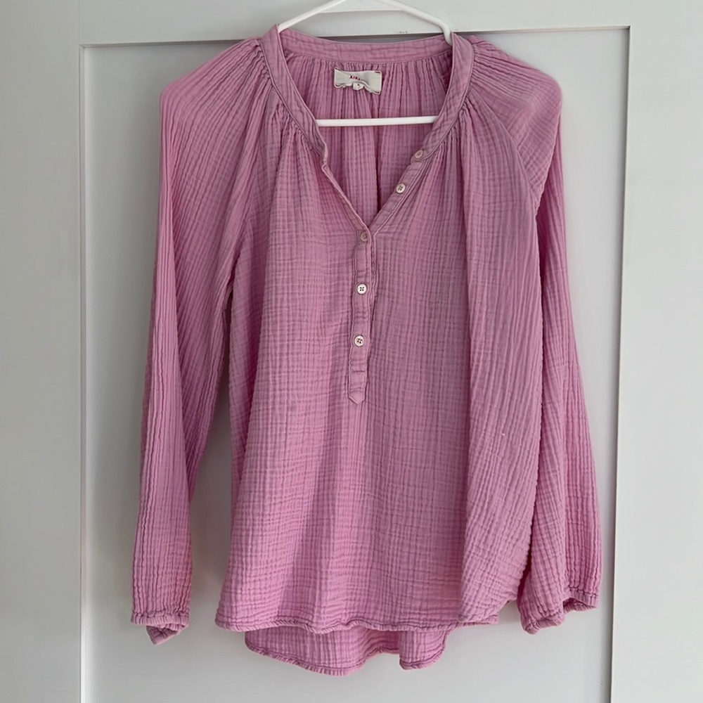 Xirena Pink Long Sleeve Blouse